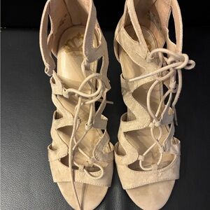 Fergalicious lace up heels